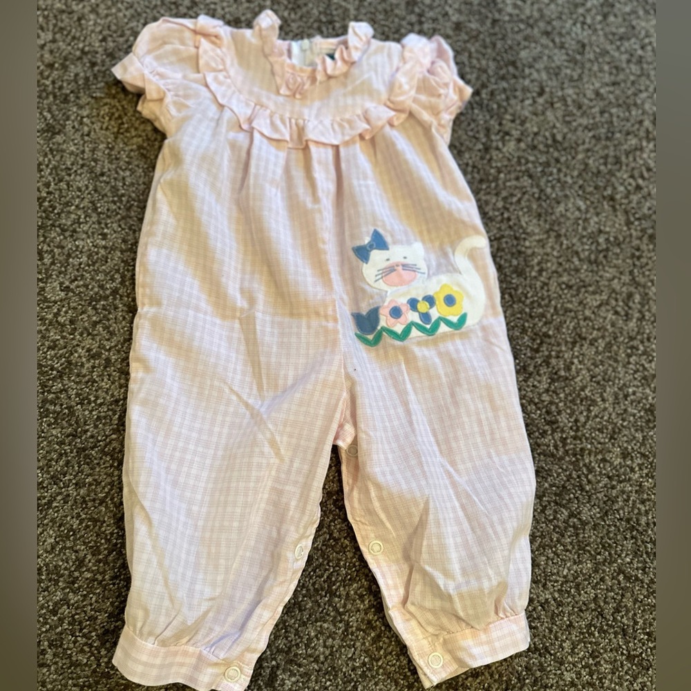 Melissa Jackson vintage baby girl romper size 3 months